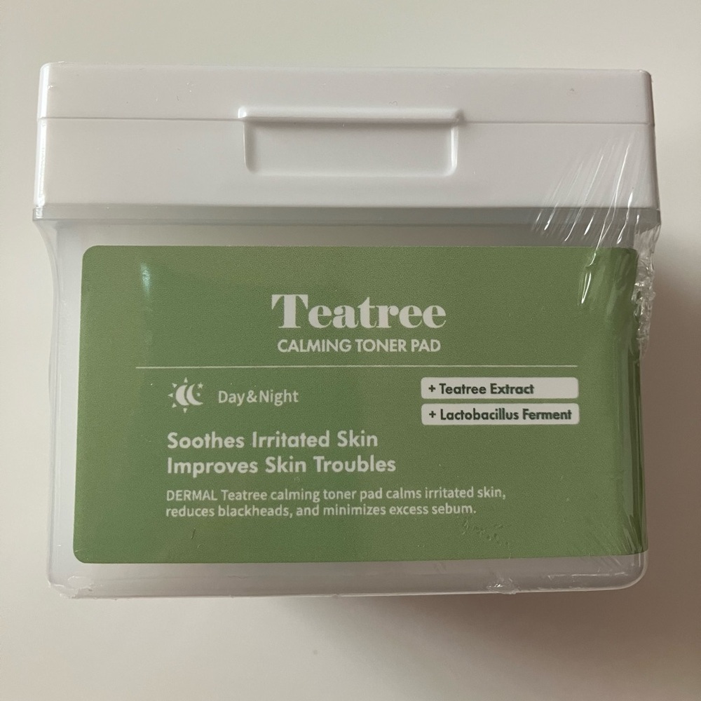 Dermal - Tea tree calming toner pad - K Beauty